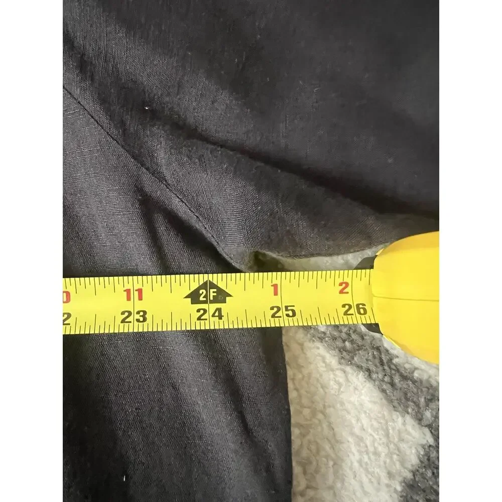 J. PETERMAN Dark Gray Floral Embroidered Bohemian Peasant Tunic Blouse Top Sz L - Picture 11 of 12